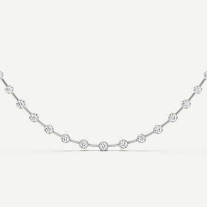 5 ctw Round Diamond Fashion Necklace - Lotus Diamond