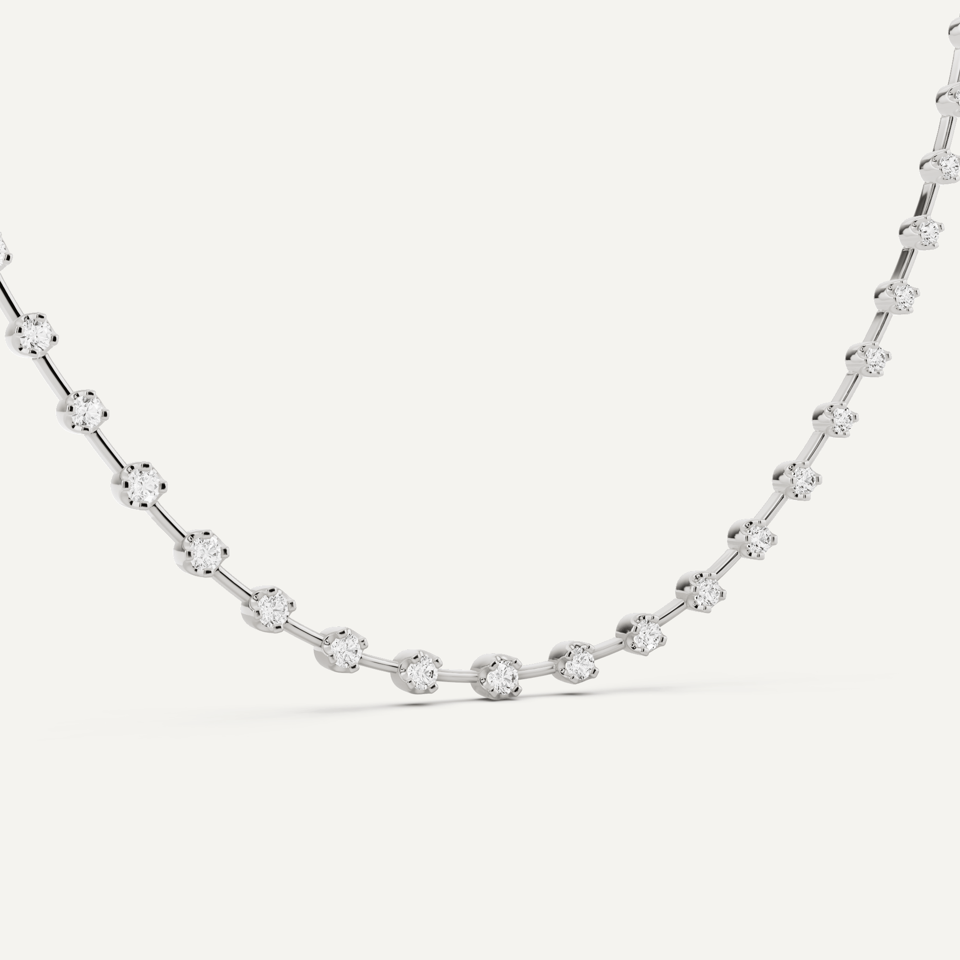 5 ctw Round Diamond Fashion Necklace - Lotus Diamond