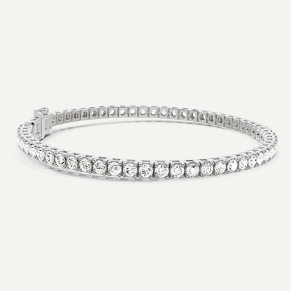5 ctw Round Diamond Four Prong Box Tennis Bracelet - Lotus Diamond