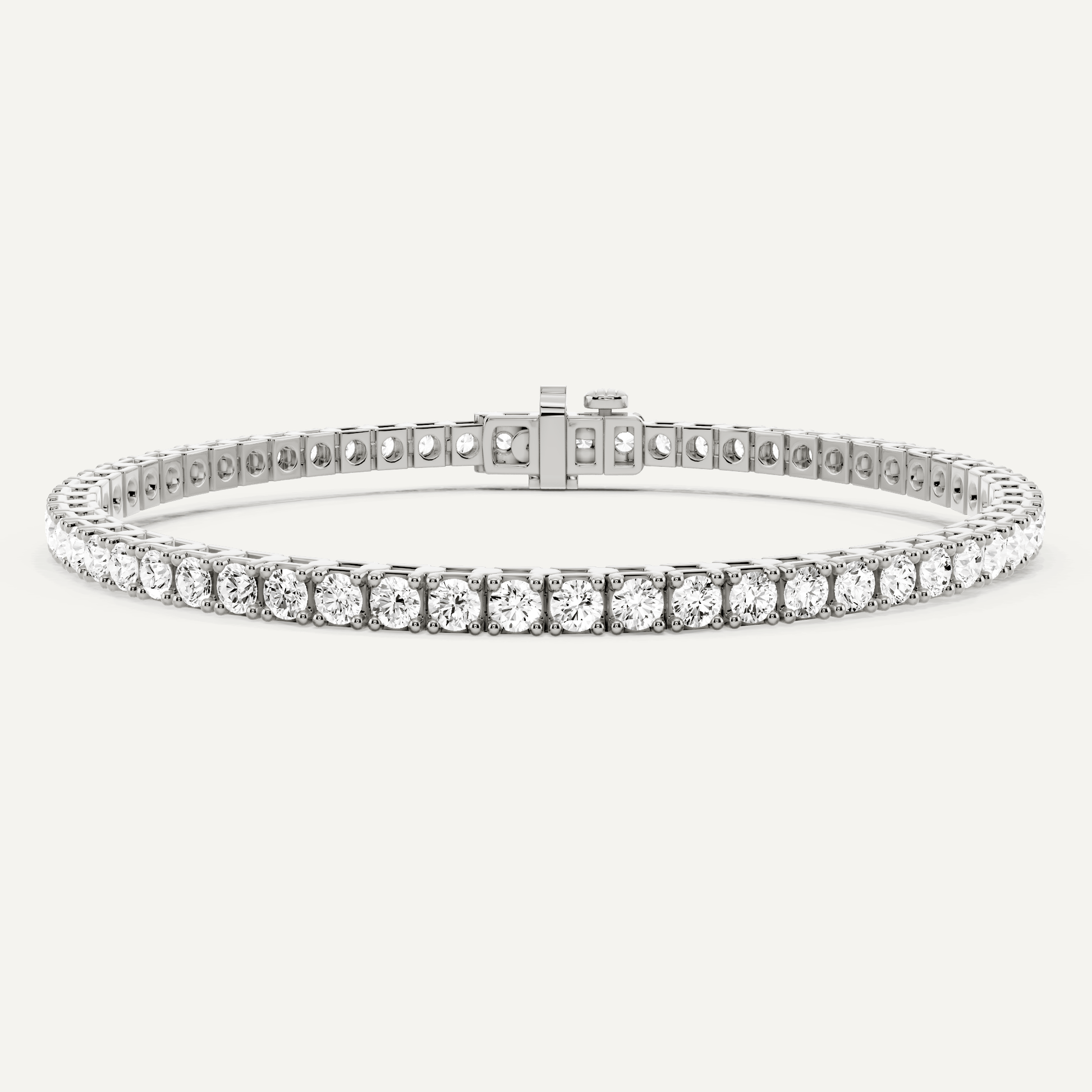 5 ctw Round Diamond Four Prong Box Tennis Bracelet - Lotus Diamond