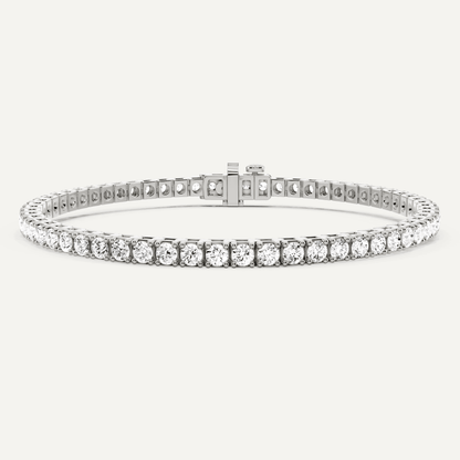 5 ctw Round Diamond Four Prong Box Tennis Bracelet - Lotus Diamond