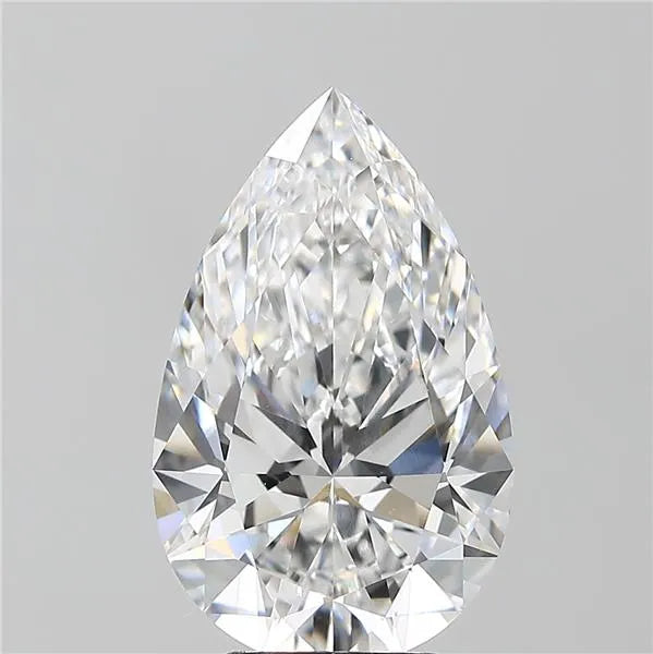 5.18ct Pear Lab Grown Diamond (Colour D, Clarity VVS2, IGI) Lotus Diamond