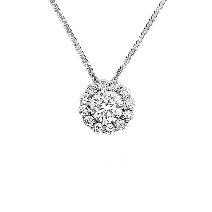 Halo  diamond Pendant