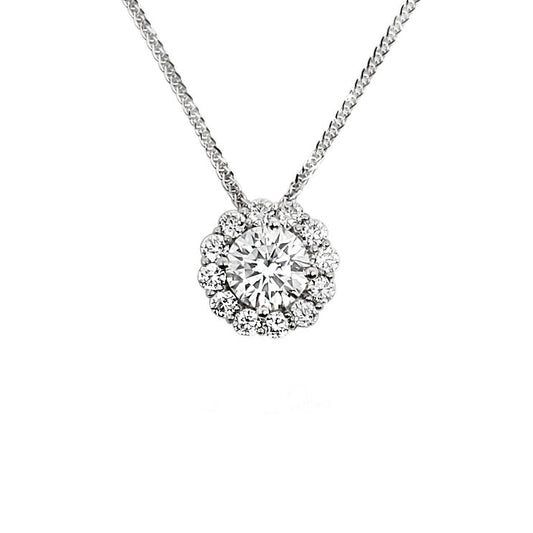 Halo  diamond Pendant