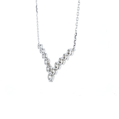 Diamond 18K necklace 5.8ctw