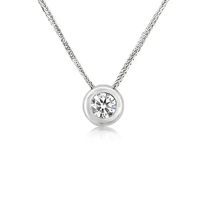 18K diamond pendant