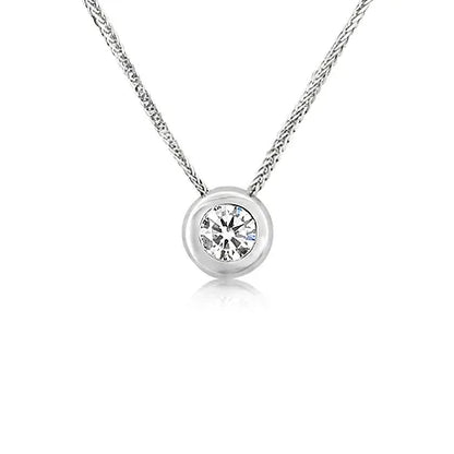 18K diamond pendant