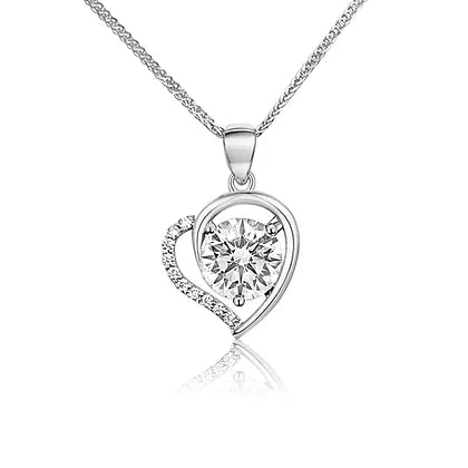 Heart- diamond  Pendant