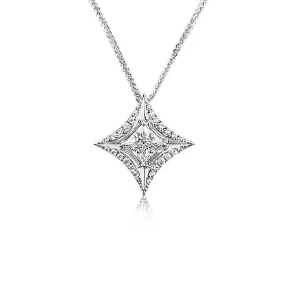 Princess-cut diamond Pendant