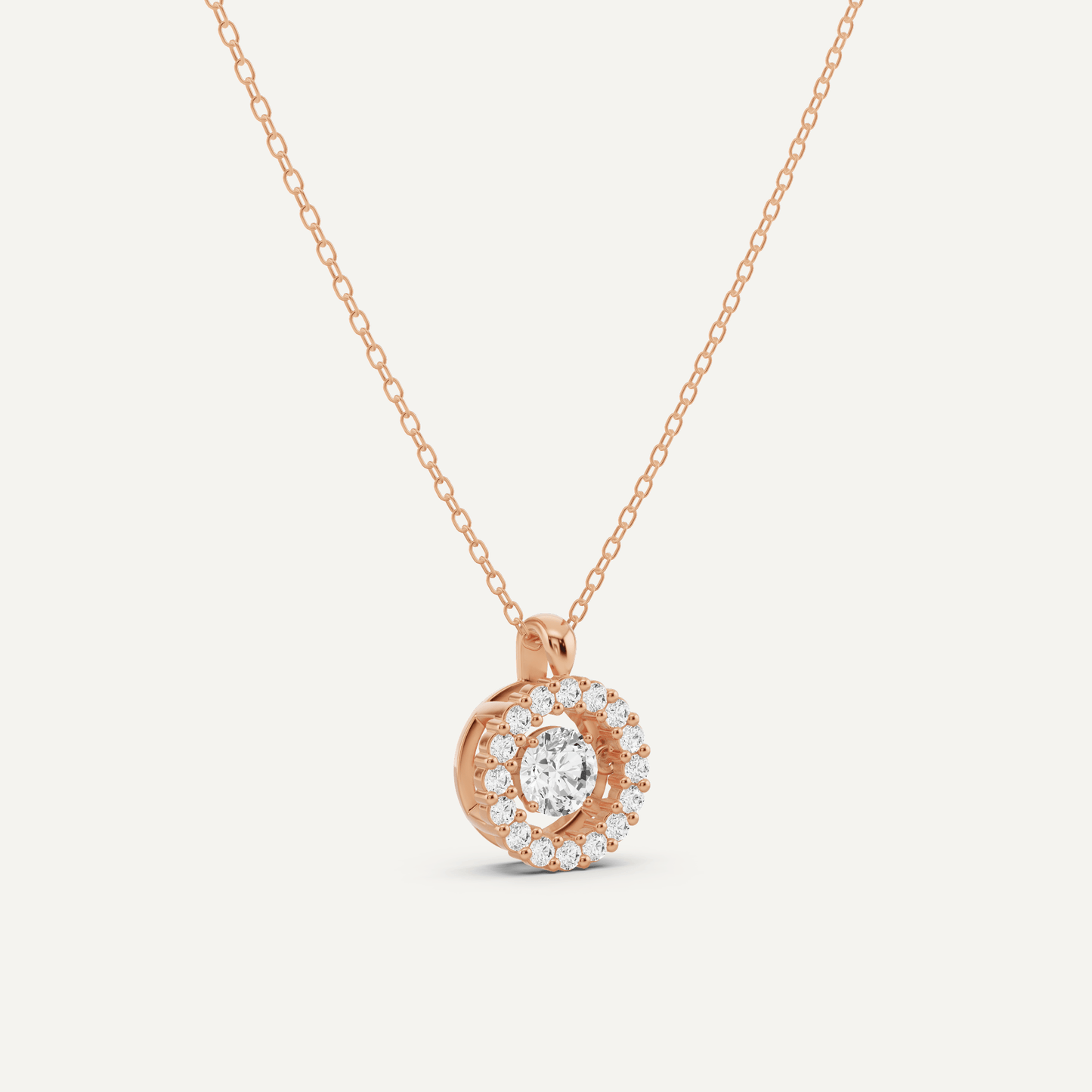 7/8 ctw Round Dancing Diamond Fashion Pendant - Lotus Diamond