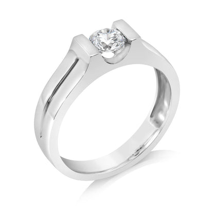 Diamond 18K men ring setting