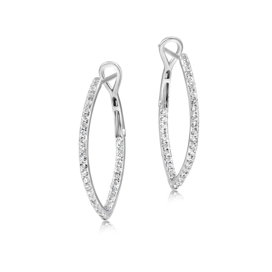 Lab-grown Diamond Earrings 0.65 ctw