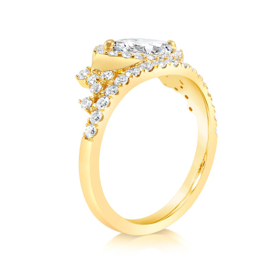 Lab grown Diamond Ring 1.26ctw