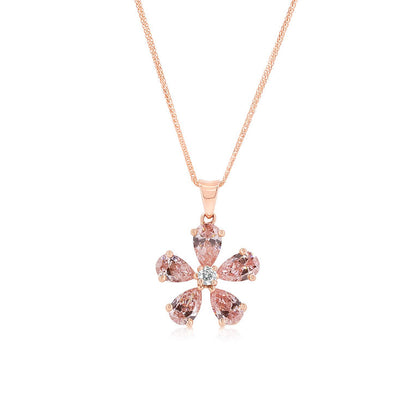 Fancy Pink Lab-grown Diamond Necklace 2.50 ctw