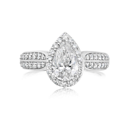 Diamond 18K ring setting