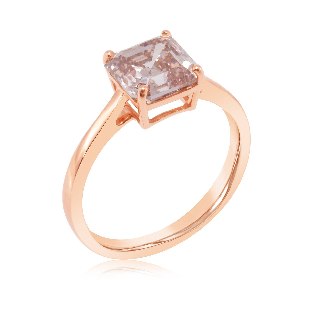 Fancy Pink Lab-grown Diamond Ring 2.36 ctw