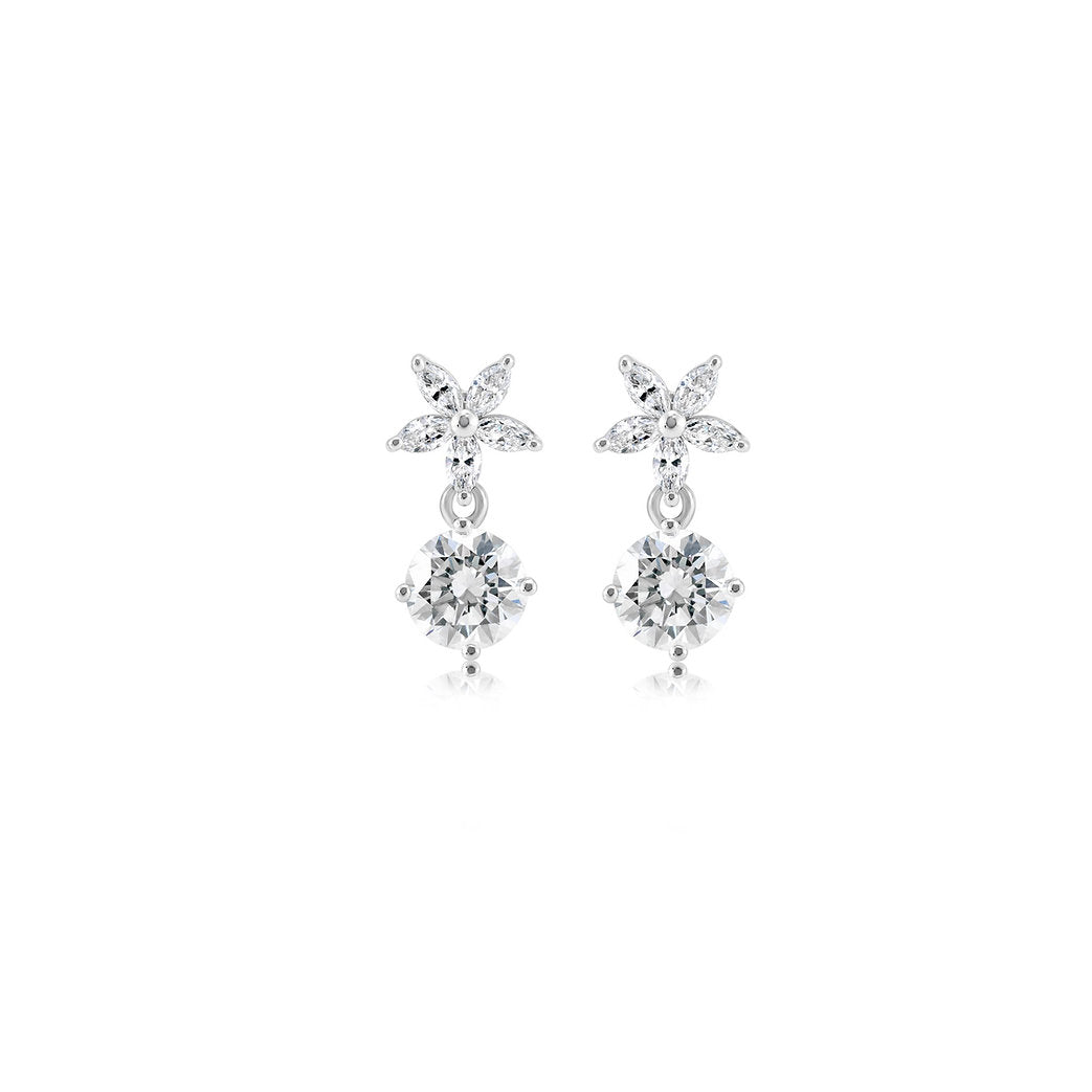 Diamond 18K earrings setting