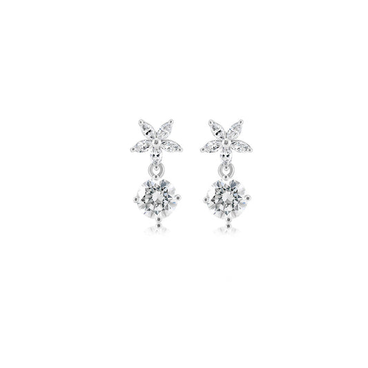 Diamond 18K earrings setting