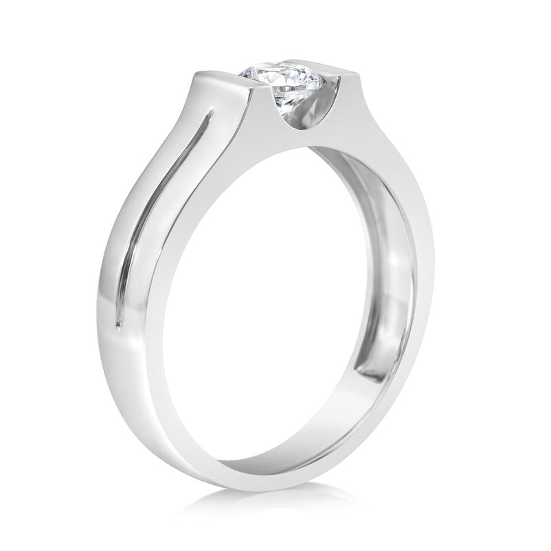 Diamond 18K men ring setting