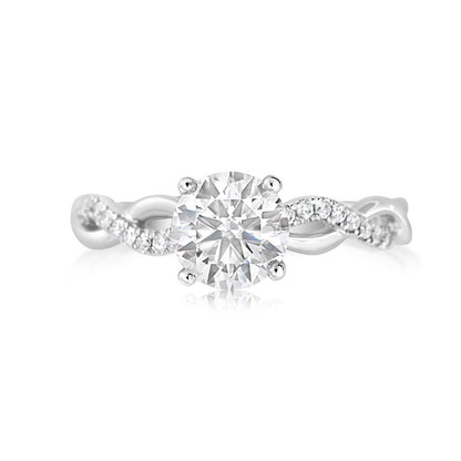 Diamond 18K ring setting