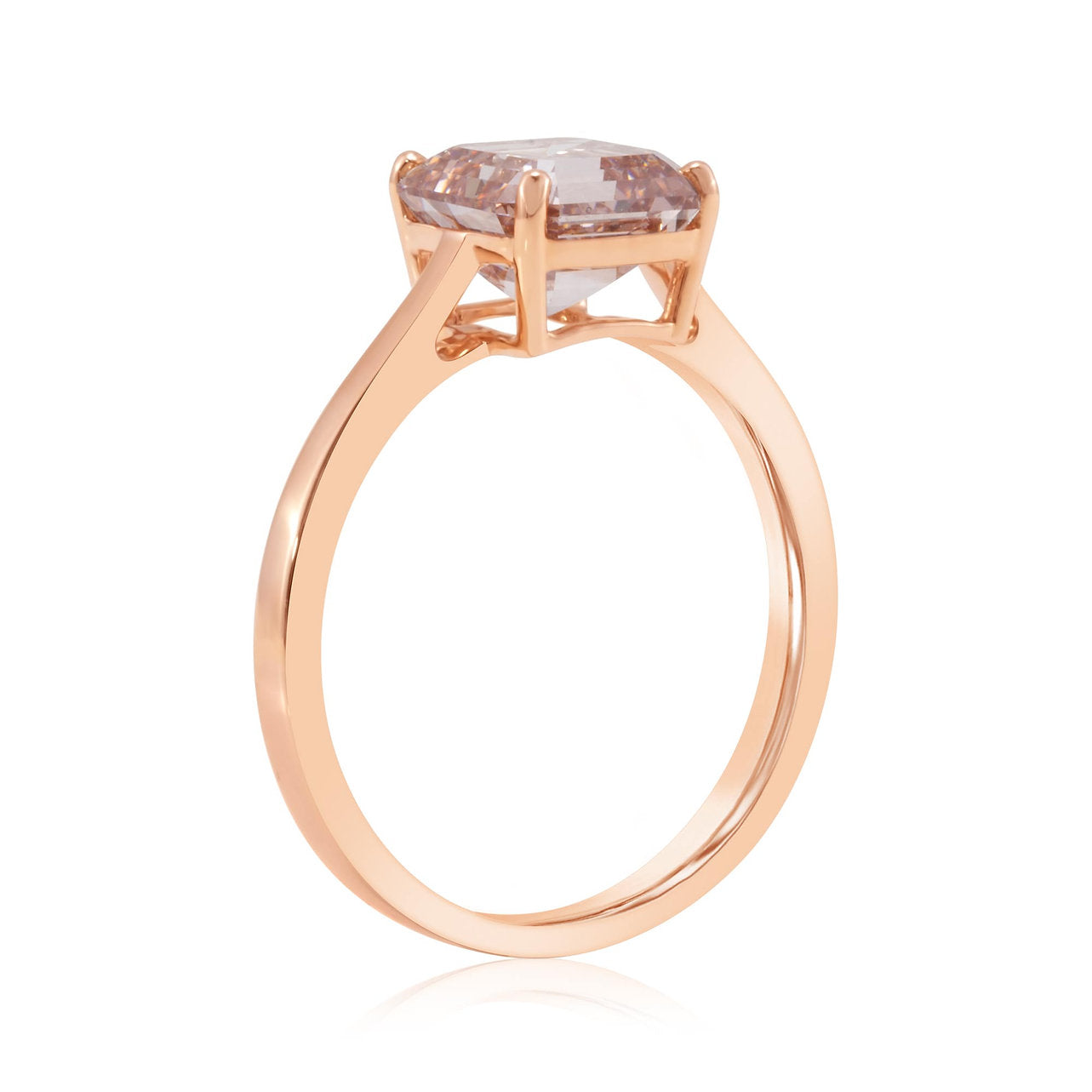 Fancy Pink Lab-grown Diamond Ring 2.36 ctw