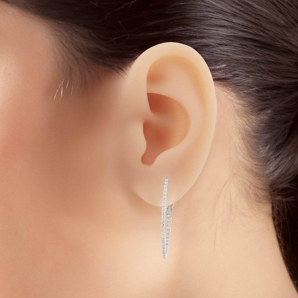 Lab-grown Diamond Earrings 0.65 ctw