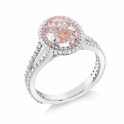 Fancy Pink Lab-grown Diamond Ring 2.01ct