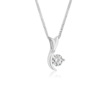 18K diamond pendant