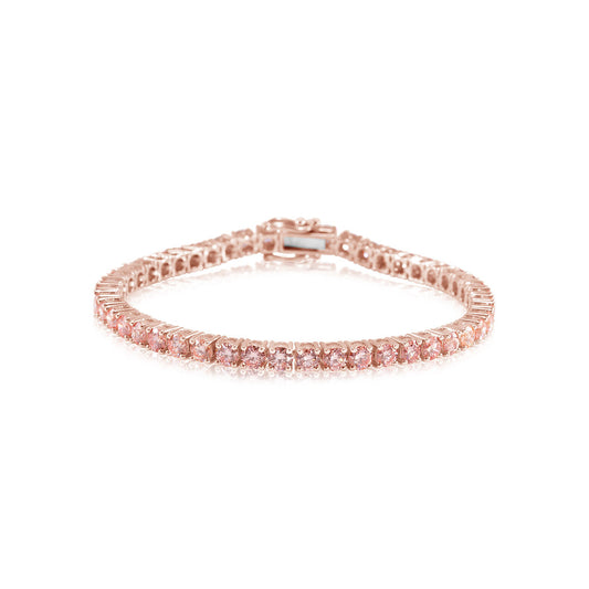 Fancy Pink Lab-grown Diamonds Bracelet 7.74 ctw