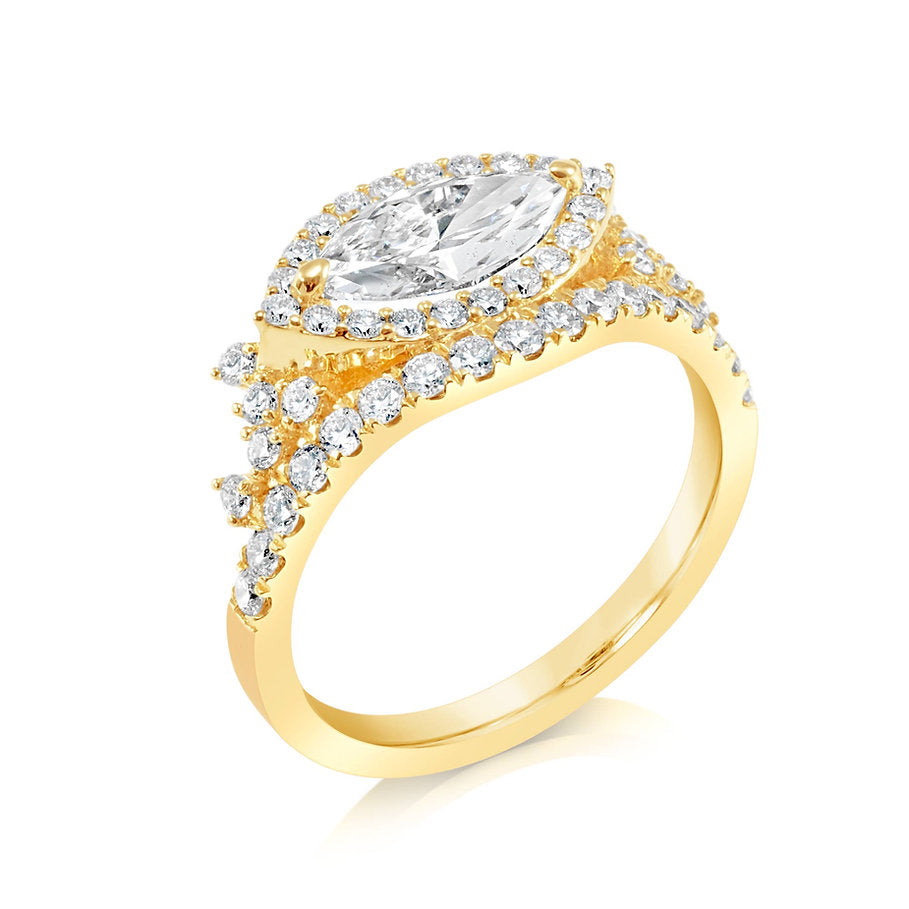 Lab grown Diamond Ring 1.26ctw