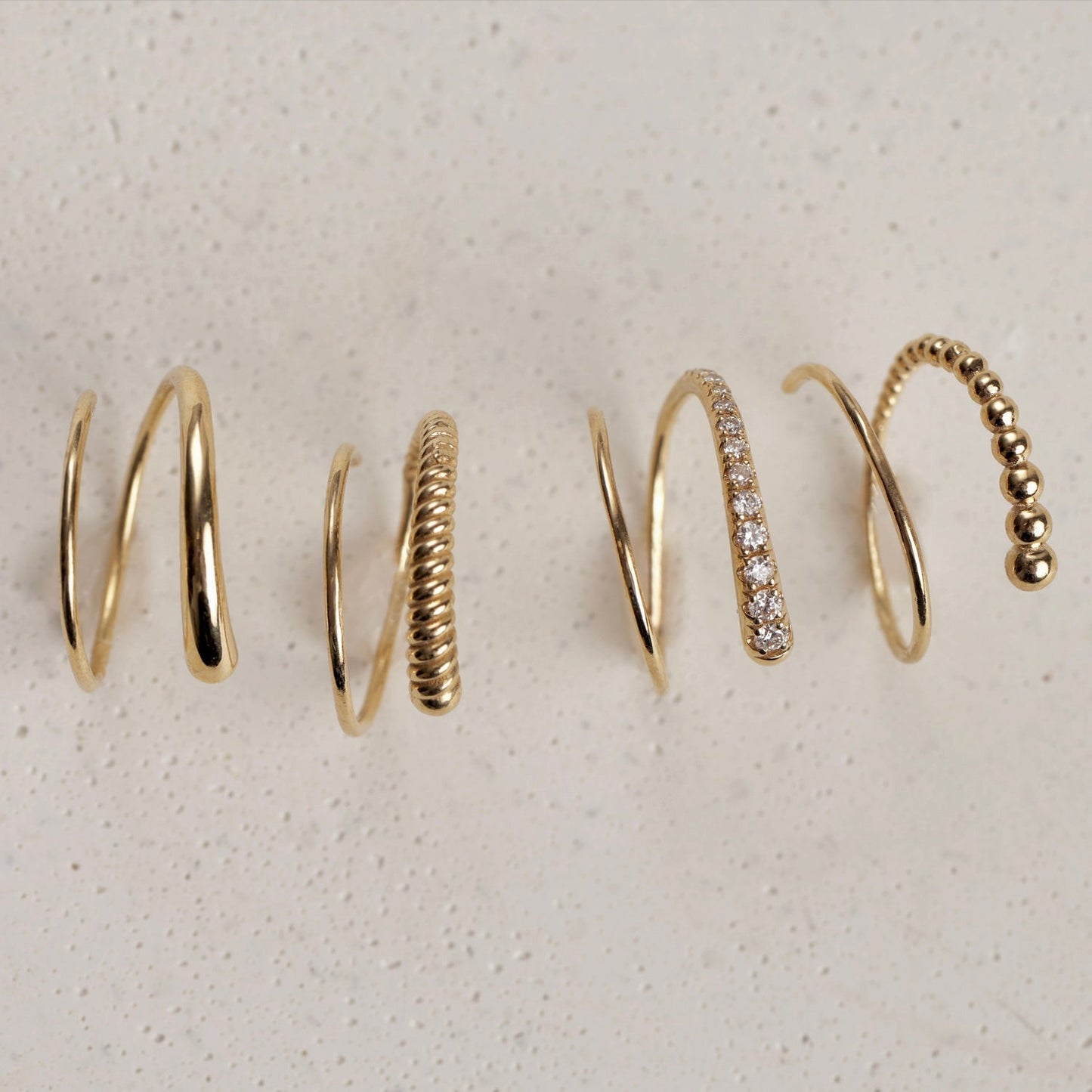 Twist Coil Hoop Earrings
