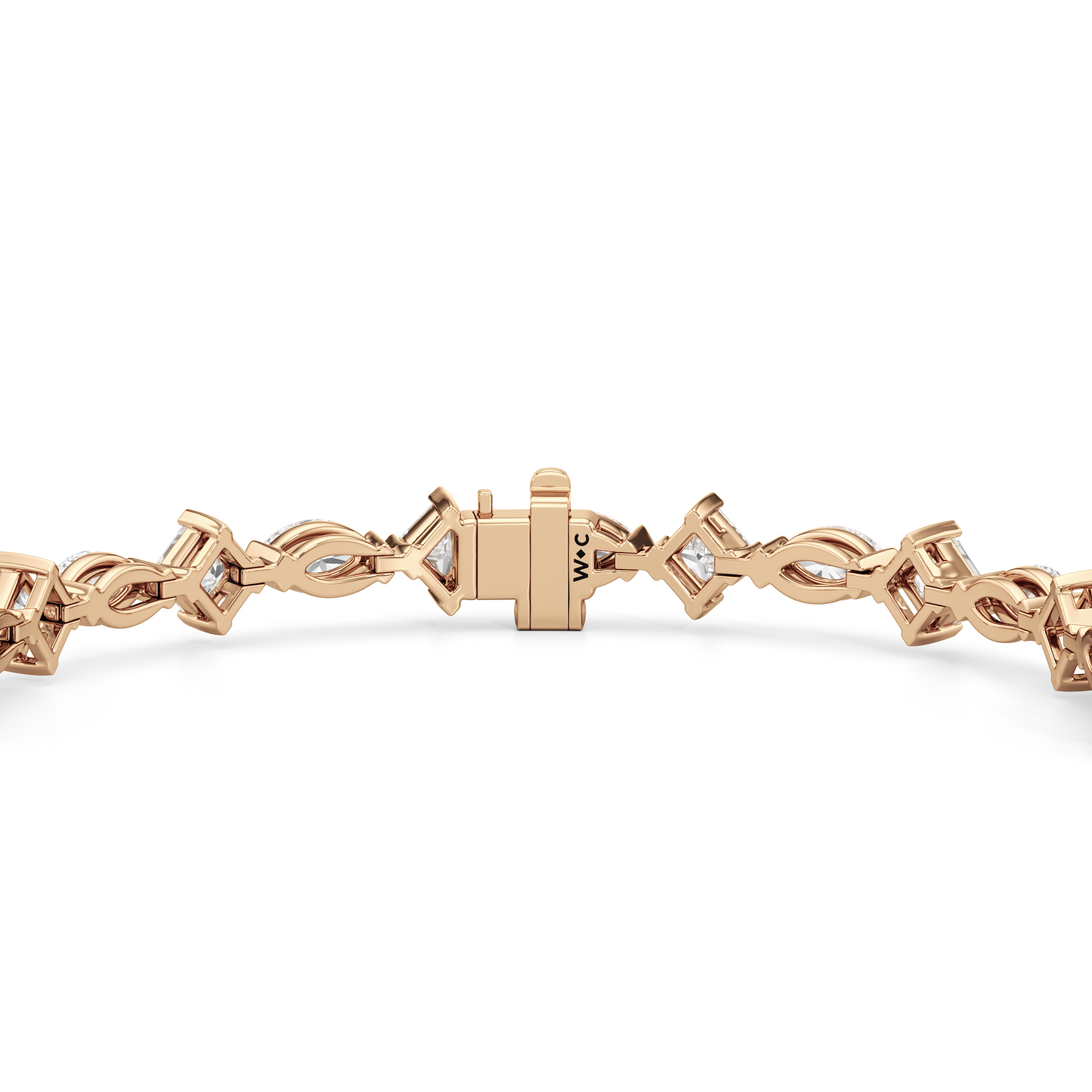 Alternating Marquise and Princess Tennis Bracelet