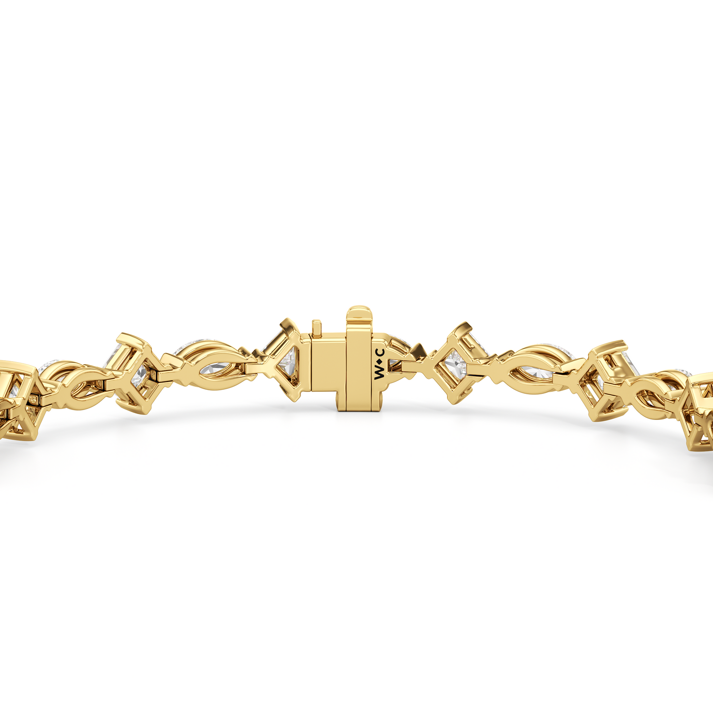 Alternating Marquise and Princess Tennis Bracelet