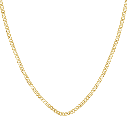 14K Dainty Cuban Link Chain Necklace