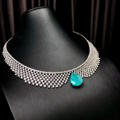 Collectable Paraiba diamond Necklace