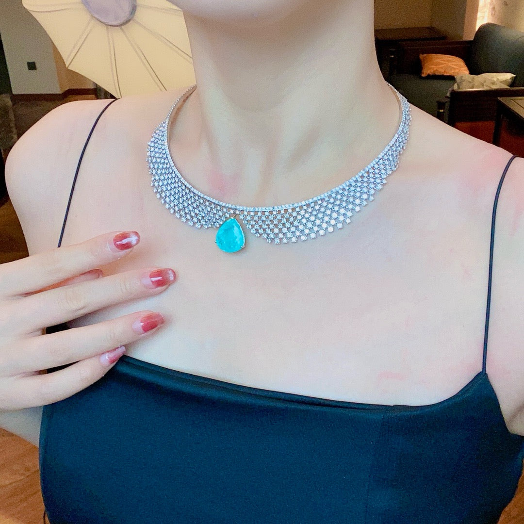 Collectable Paraiba diamond Necklace