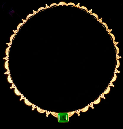 18K Muzo Green Emerald Diamond Luxury Necklace