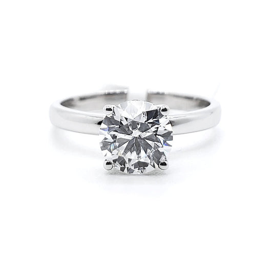 18K 4-Prongs w Diamond Bottom