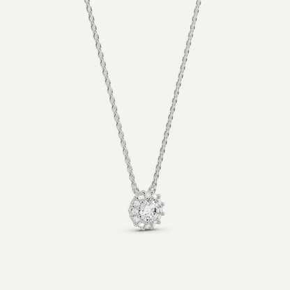 1/2 ctw Round Diamond Halo Fashion Pendant