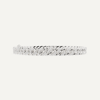 1 1/4 ctw Round Diamond Cuban Link Fashion Bracelet