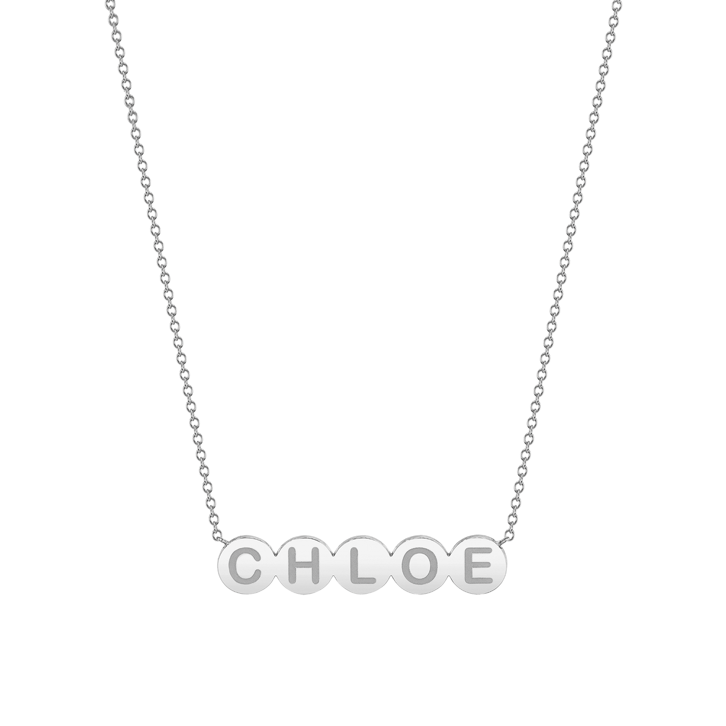 Kids Bubble Round Engravable Necklace