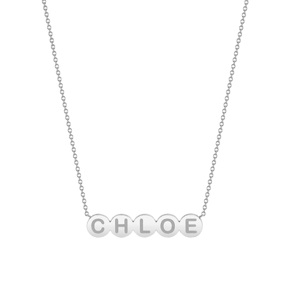 Kids Bubble Round Engravable Necklace