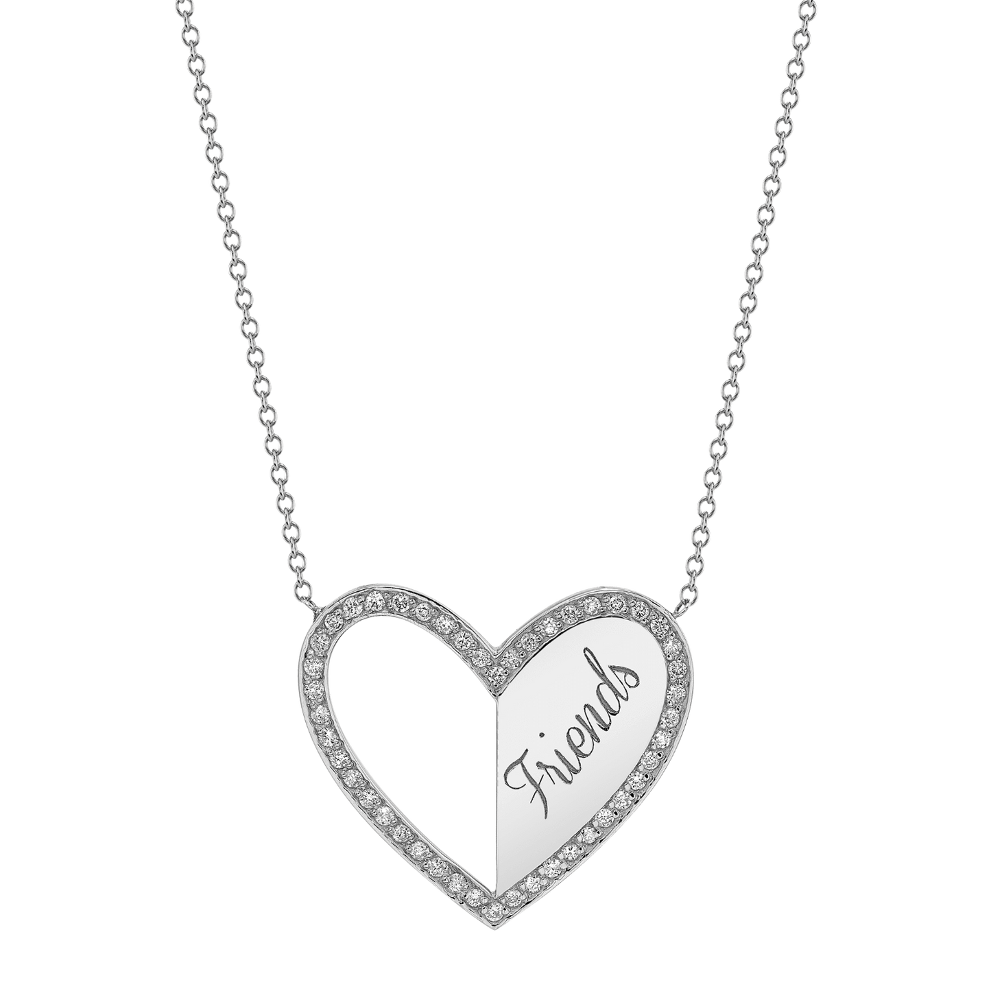 Kids Best Friend Heart Necklaces (Set of 2)