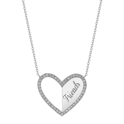 Kids Best Friend Heart Necklaces (Set of 2)