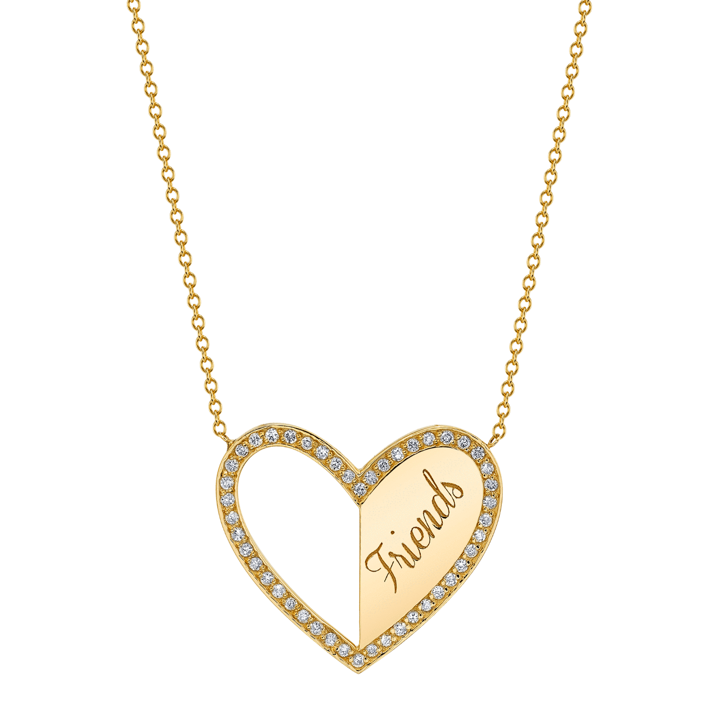 Kids Best Friend Heart Necklaces (Set of 2)