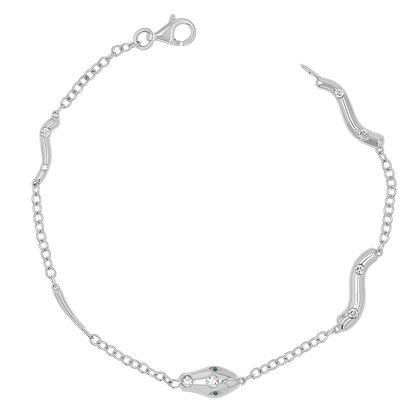 Diamond Serpentine Strand Bracelet