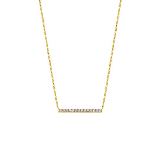 Kids Diamond Pave Bar Necklace