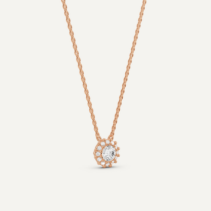 1/2 ctw Round Diamond Halo Fashion Pendant