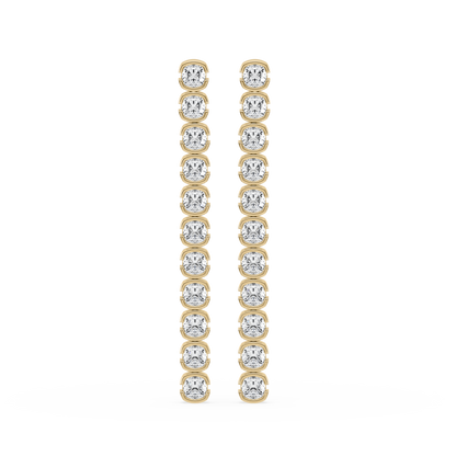 Muse Lab Diamond Cushion Drop Earring