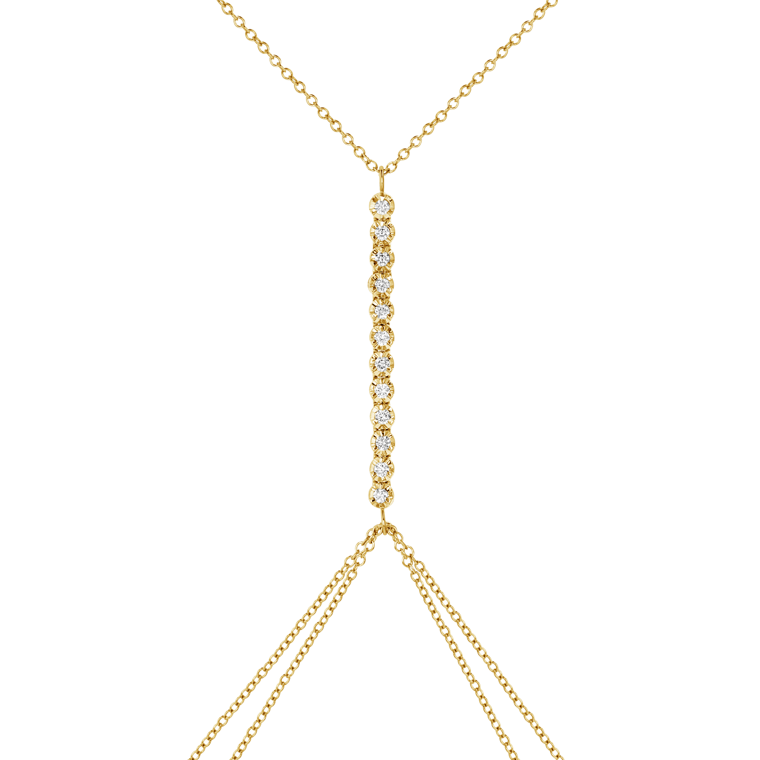 Allure Diamond Tennis Body Chain - Lotus Diamond